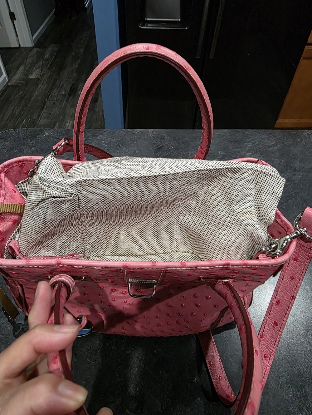Vintage Dooney And Bourke Pink Purse - Picture 9 of 12